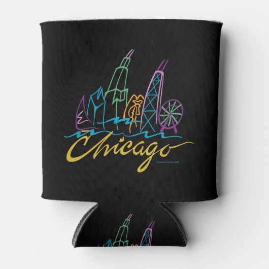 Chicago Skyline Blikjeskoeler (Voorkant)