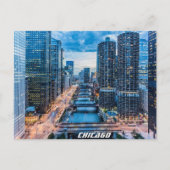 Chicago Skyline Briefkaart (Voorkant)