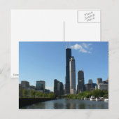 Chicago Skyline Briefkaart (Voorkant / Achterkant)