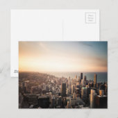 Chicago skyline briefkaart (Voorkant / Achterkant)