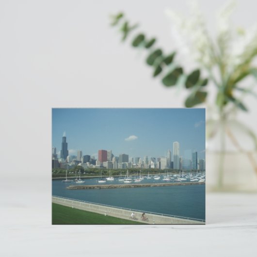 Chicago Skyline Briefkaart (Staand voorkant)