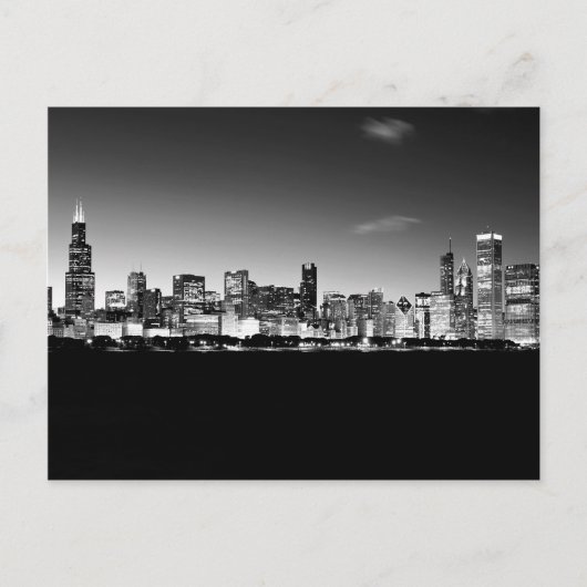 Chicago Skyline Briefkaart (Voorkant)