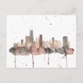 Chicago Skyline Briefkaart (Voorkant)