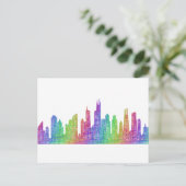 Chicago skyline briefkaart (Staand voorkant)