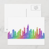 Chicago skyline briefkaart (Voorkant / Achterkant)