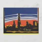 Chicago Skyline Briefkaart (Voorkant)