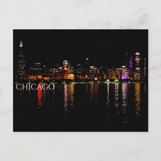 Chicago Skyline Briefkaart (Voorkant)
