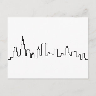 Chicago Skyline Briefkaart