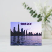 Chicago skyline briefkaart (Staand voorkant)