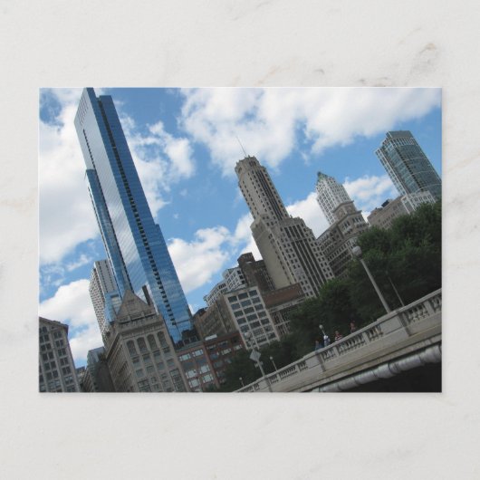 Chicago Skyline Briefkaart (Voorkant)
