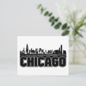 Chicago Skyline Briefkaart (Staand voorkant)