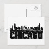Chicago Skyline Briefkaart (Voorkant / Achterkant)