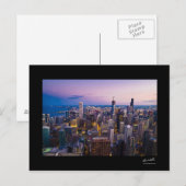 Chicago Skyline Briefkaart (Voorkant / Achterkant)