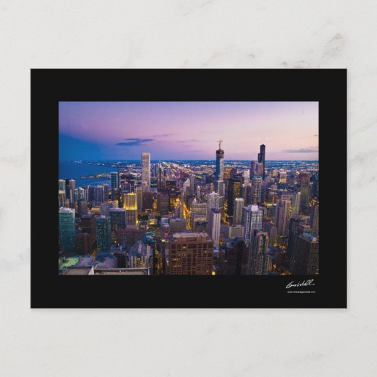 Chicago Skyline Briefkaart (Voorkant)