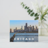 Chicago Skyline Briefkaart (Staand voorkant)