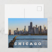Chicago Skyline Briefkaart (Voorkant / Achterkant)
