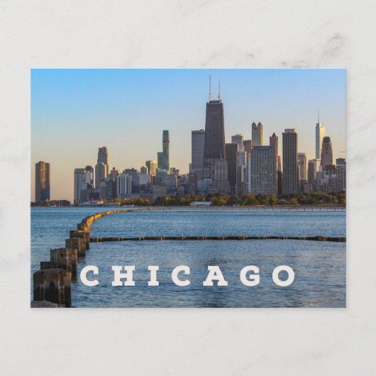 Chicago Skyline Briefkaart (Voorkant)