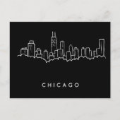 Chicago Skyline Briefkaart (Voorkant)