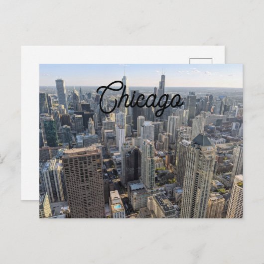 Chicago Skyline Briefkaart (Voorkant / Achterkant)