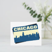 Chicago Skyline Briefkaart (Staand voorkant)