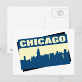 Chicago Skyline Briefkaart (Voorkant / Achterkant)