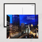Chicago Skyline Briefkaart (Voorkant / Achterkant)