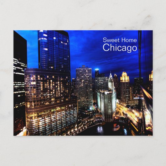 Chicago Skyline Briefkaart (Voorkant)
