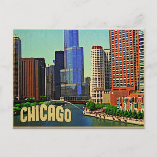 Chicago Skyline Briefkaart
