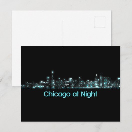 Chicago Skyline Briefkaart (Voorkant / Achterkant)