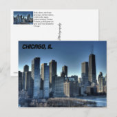 Chicago Skyline Briefkaart (Voorkant / Achterkant)