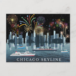 Chicago Skyline Briefkaart