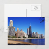 Chicago Skyline. Briefkaart (Voorkant / Achterkant)