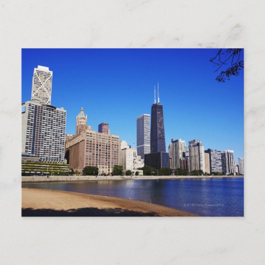 Chicago Skyline. Briefkaart (Voorkant)