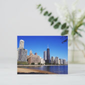 Chicago Skyline. Briefkaart (Staand voorkant)