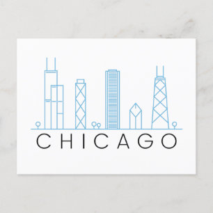 Chicago skyline briefkaart