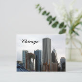 Chicago Skyline briefkaart (Staand voorkant)
