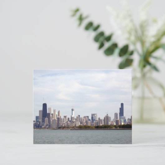 Chicago Skyline Briefkaart (Staand voorkant)