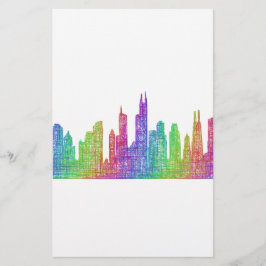 Chicago skyline briefpapier