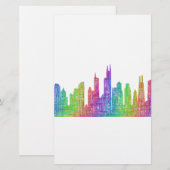 Chicago skyline briefpapier (Voorkant / Achterkant)