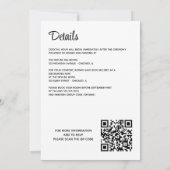 Chicago Skyline bruiloft uitnodiging met QR-code (Achterkant)