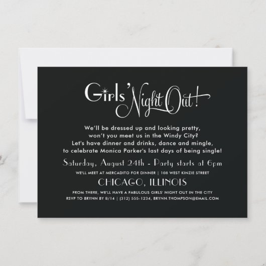 Chicago Skyline bruiloft vrijgezellenfeest wit Kaart (Achterkant)