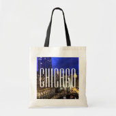 Chicago Skyline Budget Canvas tas (Voorkant)