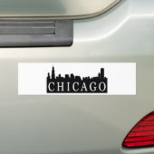 Chicago Skyline Bumpersticker (Op auto)