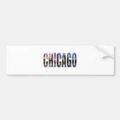 Chicago Skyline Bumpersticker (Voorkant)