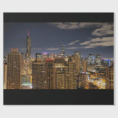 Chicago Skyline Cadeaupapier (Vlak)