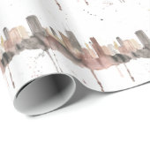 Chicago Skyline Cadeaupapier (Rol Hoek)