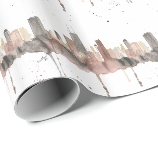 Chicago Skyline Cadeaupapier (Rol Hoek)