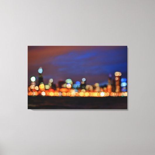 Chicago Skyline Canvas Afdruk (Voorkant)