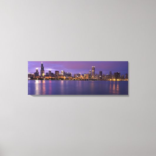 Chicago Skyline Canvas Afdruk (Voorkant)