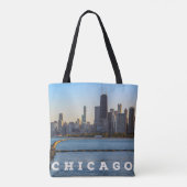 Chicago Skyline Canvas tas (Achterkant)